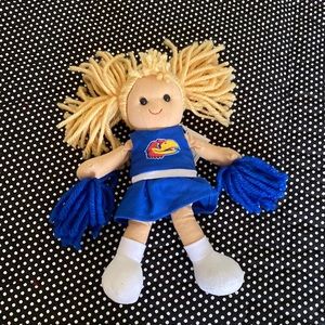 Adorable KU Game Day plush doll!
